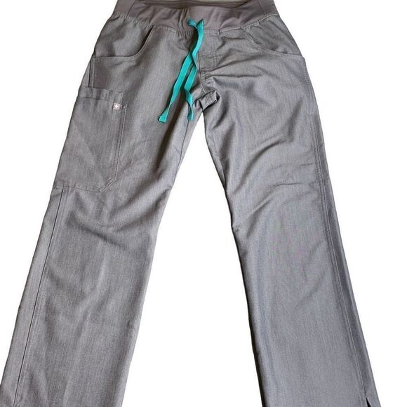 Figs Pants - Figs Technical Collection Axim Cargo Scrub Pants Gray size XS